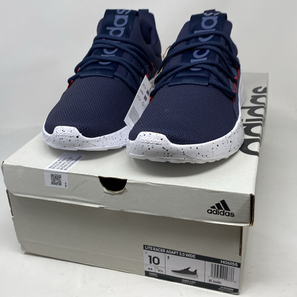 Adidas Lite Racer Adapt 5.0 Cloudfoam Shoes Blue Men’s Size 10 NEW in box
